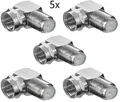 Produktbild: 5x Winkeladapter SAT F-Stecker gewinkelt F-Stecker auf F-Buchse 90° 11390