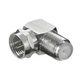 Produktbild: F-Winkeladapter TV Antennen Adapter SAT F-Stecker auf F-Kupplung Winkeladapter
