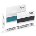 Produktbild: ® Rakelset zum Folieren - 2 Rakel & Messer & 5 Klingen - Folierungs Werkzeug ...