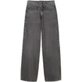 Produktbild: Weite Jeans TOM TAILOR, Mädchen, Gr. 158, N-Gr, grau (used mid stone grau denim), Denim/Jeans, Obermaterial: 100% Baumwolle, unifarben, normal, Jeans, im 5-Pocket-Style