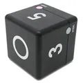 Produktbild: TFA Dostmann Digitaler Cube Timer, Zeitwürfel, Zeitmanagement, 6 x 6 x 6 cm, schwarz, 38.2040.01, L 60 x B 60 x H 60 mm