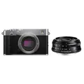 Produktbild: Fujifilm X-E5 + VoigtlÃ¤nder Ultron 27mm f/2.0  silber