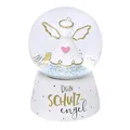 Produktbild: Gruss & CO Traumkugel mit Motiv Engel | Kugel aus Glas, Polyresin, Weiß, Höhe 6,5 cm, Motivdruck Dein Schutzengel | Geschenk Kommunion, Konfirmation, Weihnachten | 46636
