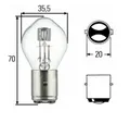 Produktbild: GLÜHLAMPE S2 35/35 W 12V BA20D