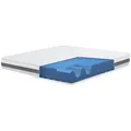 Produktbild: The White Stone Matratze 100x160 cm mit Antibakterieller Schaum | Höhe 20 cm | 3D Air Hypoallergener Bezug | Orthopädische 7‐Zonen Thermosensib... - Weiß