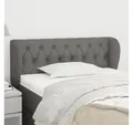 Produktbild: vidaXL Bett, Kopfteil mit Ohren Dunkelgrau 103x23x78/88 cm Stoff