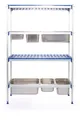 Produktbild: Hendi Regalsystem für GNBehälter mit 4 Böden aus Aluminium 1120x355x1685mm
