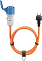 Produktbild: GOOBAY 76219 - 5m Camping CEE-Stecker > Schutzkontakt Stecker 16A/230V, orange