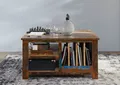 Produktbild: MASSIVMOEBEL24 Couchtisch Altholz 90x90x48 mehrfarbig lackiert NATURE OF SPIRIT #105