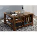 Produktbild: Couchtisch Altholz 90x90x48 mehrfarbig lackiert NATURE OF SPIRIT #105