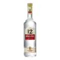 Produktbild: Ouzo 12 Anislikör aus Griechenland, 0.7 Liter Flasche - Der klassische griechische Spirituose mit charakteristischem Anisaroma.