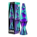 Produktbild: LAVA® - Lampe Aurora Borealis 2047, lila wachs, blaugrüne flüssigkeit, dekorativer sockel und deckel, original 14,5 zoll bewegungslampe der marke