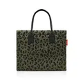 Produktbild: reisenthel daily shopper teddy leo olive – Moderner, geradliniger Shopper für jeden Anlass - praktische Handtasche, groß genug für Ihre Einkäufe und Ihre Alltagsgegenstände