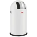 Produktbild: Wesco Abfallsammler Pushboy, Weiß, Edelstahl, Metall, 50 L, 75.5 cm, Made in Germany, Küchen, Küchenausstattung, Mülleimer