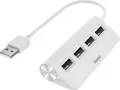 Produktbild: Hama USB-Hub mit 4 USB-A Ports, USB-A Stecker, 480 Mbit/s, 15 cm Kabellänge USB-Adapter USB Typ A, 15 cm, Verbinden von PC, Notebook, Tablet mit USB-Stick, Tastatur, Drucker