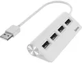 Produktbild: Hama USB-Hub MultiPort 200120 4 Ports USB A 480 Mbit/s Weiß