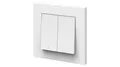 Produktbild: OSRAM Lighting OSRAM SMART+ Smart Home WLAN-Funk-Wandtaster, 2-fach, batteriebetrieben, Weiß 4058075849860