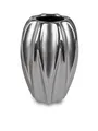 Produktbild: Schicke Keramik Vase Silber  H: 15cm