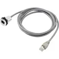 Produktbild: Rj45-01-bk Rj45-einbaubuchse 1408771 Buchse, Einbau, Stecker, Gerade Polzahl Sensor - Tru Components