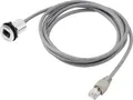 Produktbild: TRU Components RJ45-01-BK RJ45-Einbaubuchse 1408771 Buchse, Einbau, Stecker, gerade Polzahl Sensoren 8P8C Schwarz 1St.