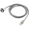 Produktbild: TRU COMPONENTS RJ45-01-BK RJ45-Einbaubuchse 1408771 Buchse, Einbau, Stecker, ...