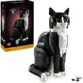 Produktbild: LEGO Ideas Schwarz-weiße Katze, Geschenk für erwachsene Tierfreunde, Wohn-Deko zum Sammeln 21349 - Bronze