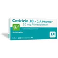 Produktbild: Cetirizin 10-1A Pharma Filmtabletten 100 St