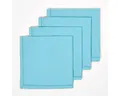 Produktbild: Homescapes Stoffserviette 4er-Set Stoffservietten hellblau – 45 x 45 cm, 100% Baumwolle