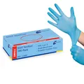 Produktbild: Meditrade Nitril NextGen® Untersuchungshandschuhe – Puder- und latexfreie Schutzhandschuhe – Größe S – Hellblau – 100 Stück
