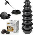Produktbild: Petromax Feuertopf Dutch Oven Gusseisen Schmortopf Cabix Briketts, Deckelheber