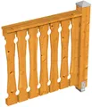 Produktbild: Skanholz Brüstungsgeländer Balkonschalung, 108 cm Länge, 96 cm Höhe, mit 1 Pfosten