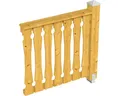 Produktbild: Brüstung Balkonschalung SKAN HOLZ 4-Eck-Pavillon 108 cm Eiche hell