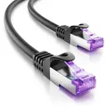 Produktbild: deleyCON deleyCON 5m RJ45 Patchkabel SFTP PiMF Netzwerkkabel mit CAT7 Rohkabel LAN-Kabel
