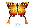 Produktbild: HQ Flug-Drache Kinderdrachen Einleiner Drachen HQ Butterfly Kite Monarch ab 5 Jahren, + 190 cm Drachenschwanz