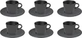 Produktbild: Villeroy & Boch Manufacture Rock Espresso Set schwarz 12-teilig