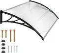 Produktbild: tectake® Vordach in Bogenform 120 x 93 cm
