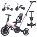 Produktbild: COIL Dreirad, Lauflernrad, Kinderlaufrad, Dreirad/Laufrad, Balance Bike, 6in1, Sattel aus Ökoleder, ab 12 Monaten, Gummiräder, Höhenverstellung, Rosa