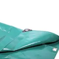 Produktbild: Abdeckplane 650g/m² PVC Plane 5 x 5 m grün – wasserdichte Gewebeplane mit Ösen, UV-stabil, reißfest & wetterfest – Profi Schutzplane für Gartenmöbel, Auto, Holz & BAU