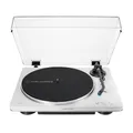 Produktbild: Audio-Technica AT-LP70XBT Vollautomatischer, kabelloser Plattenspieler mit Riemenantrieb (Weiß/Schwarz)