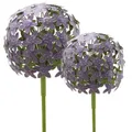 Produktbild: Gartenstecker Metall Allium 2erSet Deko Purple 