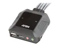 Produktbild: ATEN CS22DP - KVM-/Audio-/USB-Switch - 2 x KVM/Audio/USB