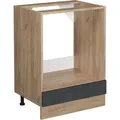 Produktbild: Ofenschrank R-line, Schwarz Beton, 60 Cm Ohne Arbeitsplatte, Vicco