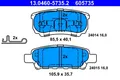 Produktbild: ATE 13.0460-5735.2 Brake Pad Set, disc brake for CHRYSLER,JEEP,MITSUBISHI