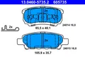 Produktbild: Bremsbelagsatz hinten ATE 13.0460-5735.2 MITSUBISHI OUTLANDER