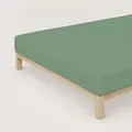 Produktbild: Schlafgut Spannbetttuch Pure aus Bio Baumwolle 180x200 - 200x220 cm | green-mid - grün