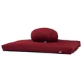 Produktbild: bodhi Medi-Set ECO: Meditationskissen ZAFU ECO Kapok & Meditationsmatte ZABUTON ECO Bordeaux