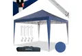 Produktbild: 24Move Pavillon Faltpavillon Gartenzelt, Partyzelt SANTOS mit 4 Säulen, (Pop-Up, klappbar, höhenverstellbar, 4 Seile zur Montage, 3x3M, Faltpavillon blau), wasserdicht, UV-Schutz, inkl. Tasche, 8 Heringe