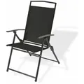 Produktbild: Klappstuhl Gartenstuhl Campingstuhl Gartenklappstuhl -long Beach- Schwarz