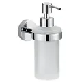 Produktbild: tesa Smooz Seifenspender Chrom, Metall, Milchglas Silber, Weiß