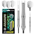 Produktbild: RED DRAGON Amari - 22 gram Tungsten Wolfram Professional Darts Set mit Flights and Nitrotech Shafts (Stems)